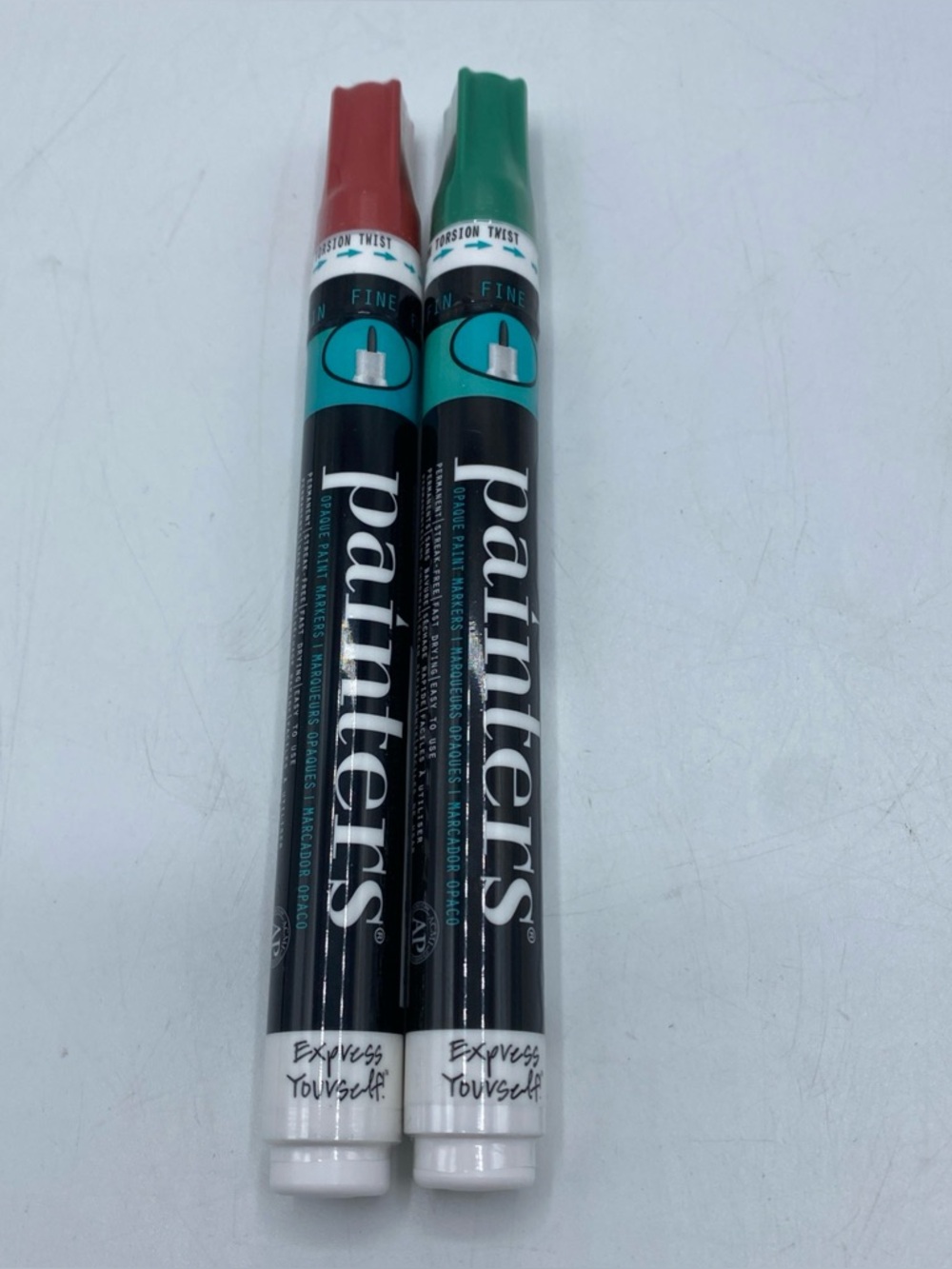 Elmers Painters Paint Markers Fine Tip Red Green Opaque Permanent